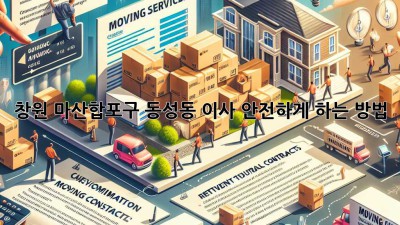 창원 마산합포구 동성동 이사, 안전하게 하는 방법!
